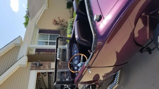 1928 Purple Ford A Convertible