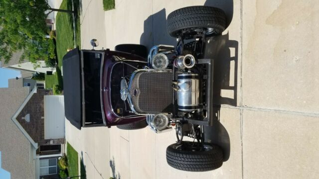 1928 Purple Ford A Convertible