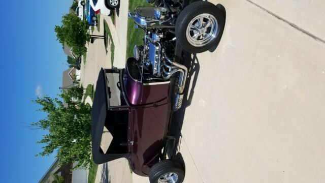 1928 Purple Ford A Convertible