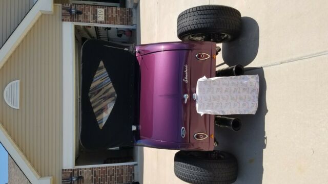 1928 Purple Ford A Convertible