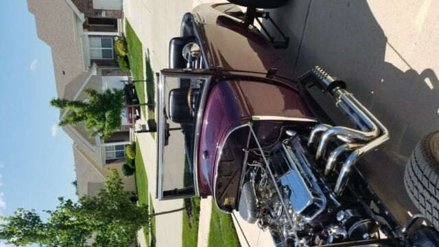 1928 Purple Ford A Convertible