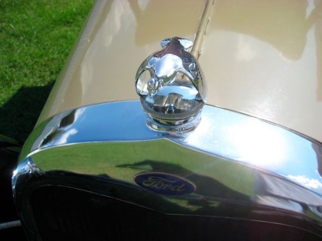 1928 Tan Ford Model A Convertible