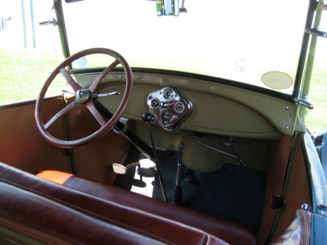1928 Tan Ford Model A Convertible