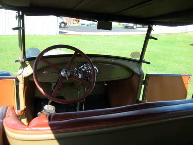 1928 Tan Ford Model A Convertible