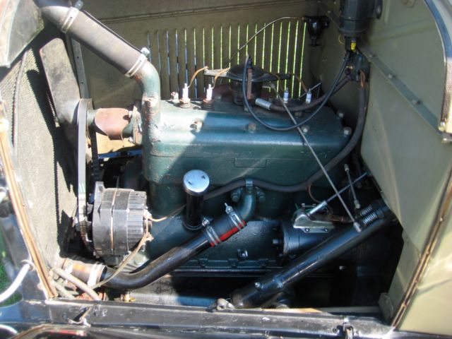 1928 Tan Ford Model A Convertible