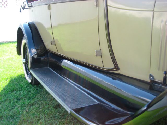 1928 Tan Ford Model A Convertible