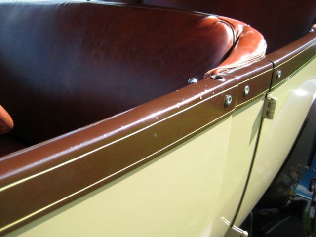 1928 Tan Ford Model A Convertible