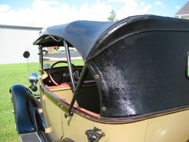 1928 Tan Ford Model A Convertible
