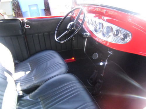 1928 Red Ford Model A Convertible