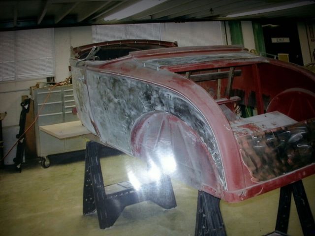 1928 Red Ford Model A Convertible