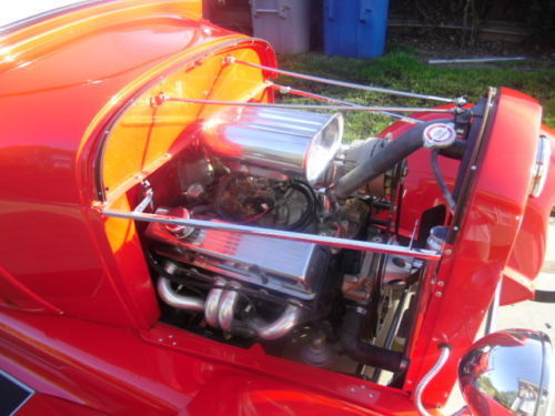 1928 Red Ford Model A Convertible
