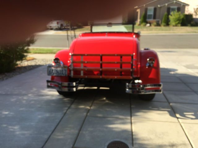 1928 Red Ford Model A Convertible