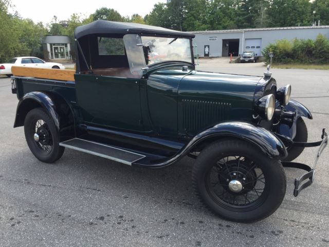 1928 Blue Ford Model A Convertible