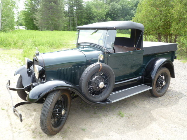 1928 Blue Ford Model A Convertible