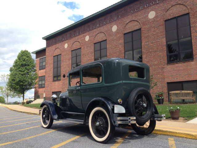 1928 Green Ford Model A Sedan