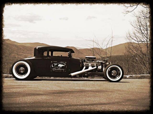 1928 Black Ford Model A Coupe