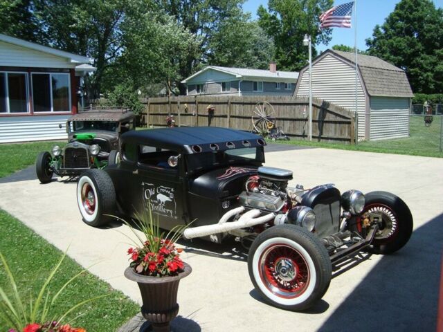 1928 Black Ford Model A Coupe