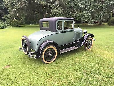 1928 Green Ford Model A Coupe