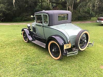 1928 Green Ford Model A Coupe