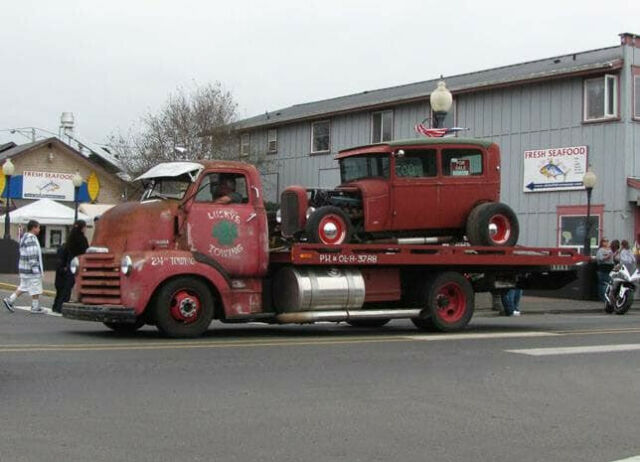 1928 Red Ford Model A Sedan