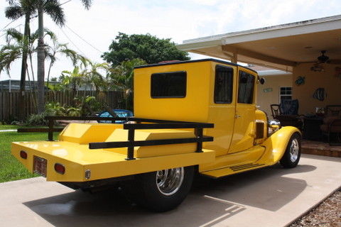 1929 Yellow Ford Model A Extended Cab Pickup