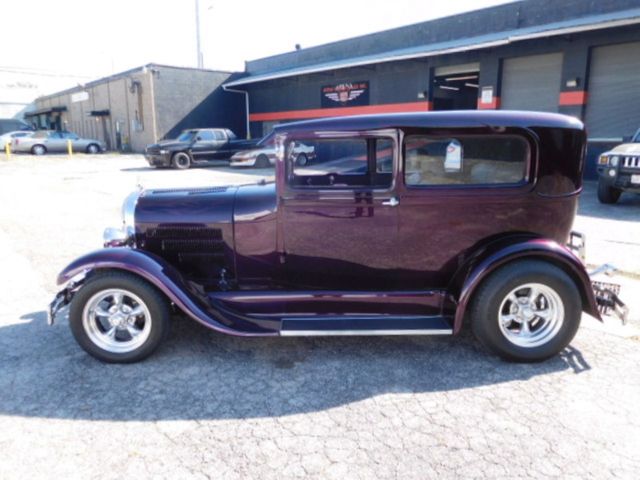 1929 Burgundy Ford Model A Sedan