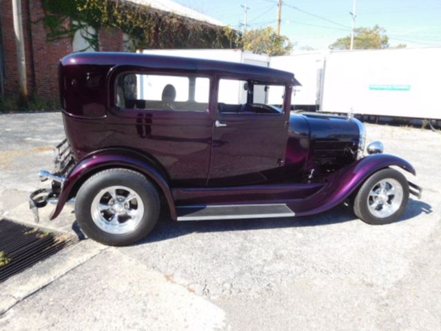 1929 Burgundy Ford Model A Sedan