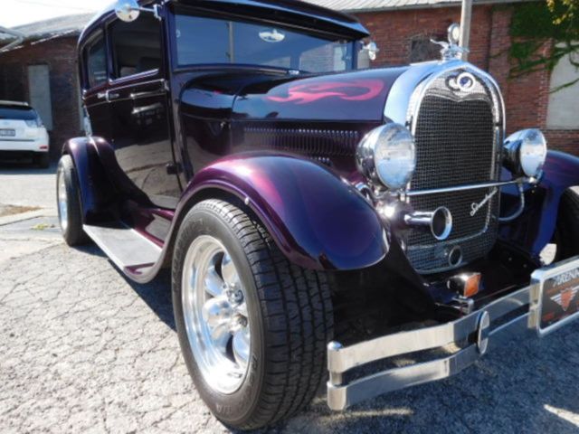 1929 Burgundy Ford Model A Sedan