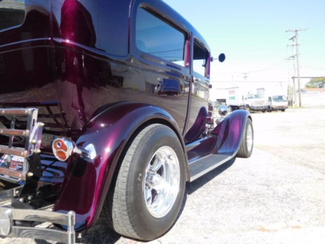 1929 Burgundy Ford Model A Sedan