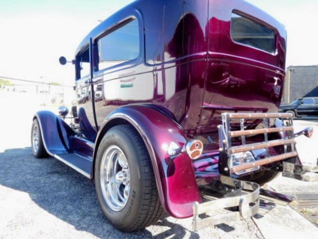 1929 Burgundy Ford Model A Sedan