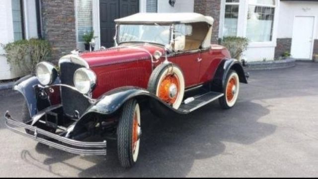 1929 Red Chrysler Other Convertible