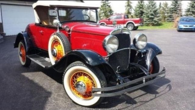 1929 Red Chrysler Other Convertible