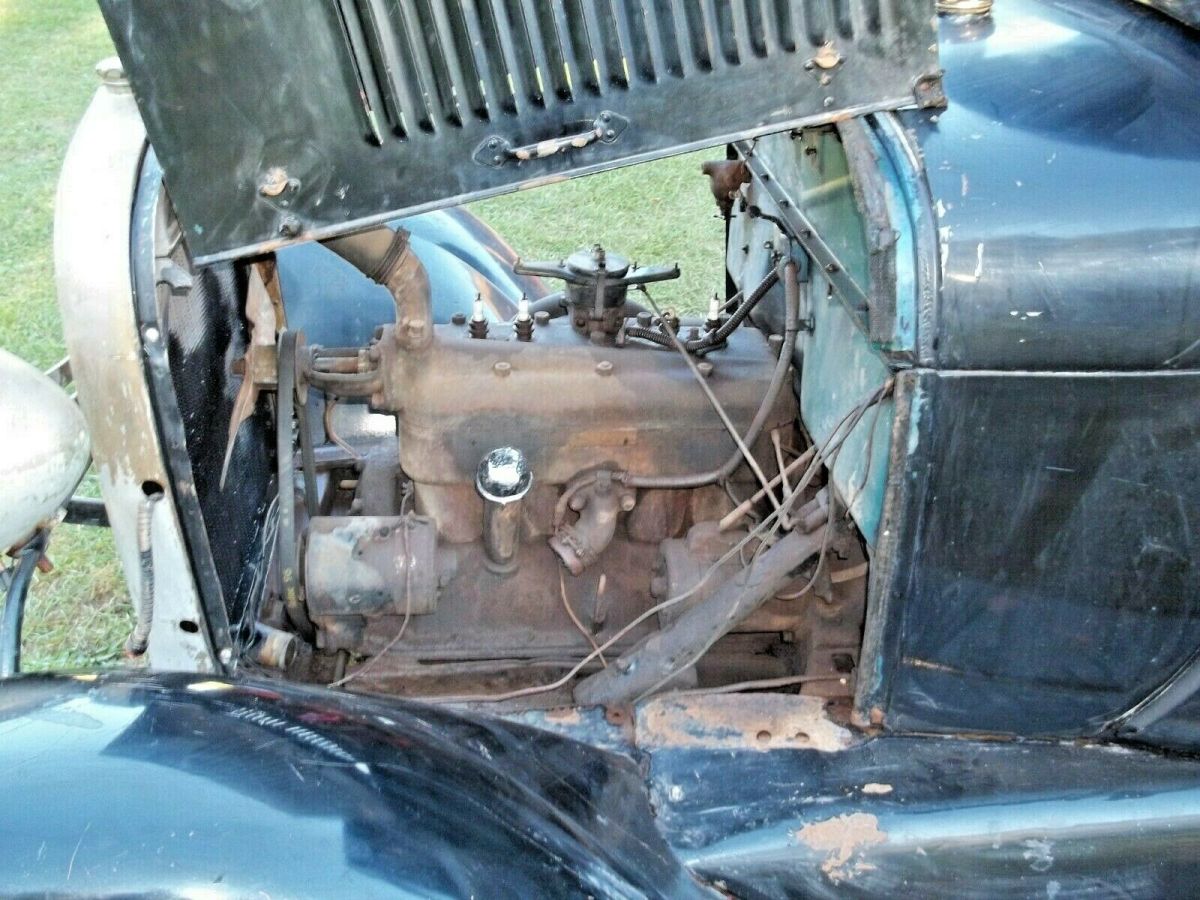 1929 Black Ford Model A Coupe