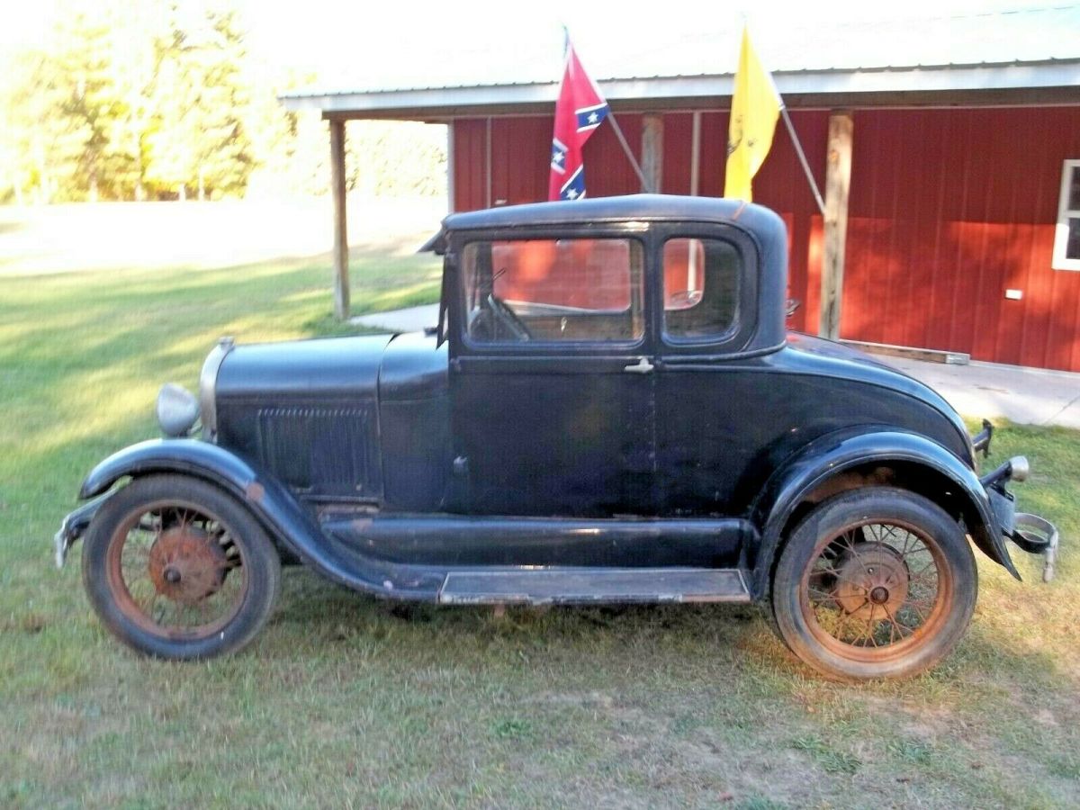 1929 Black Ford Model A Coupe