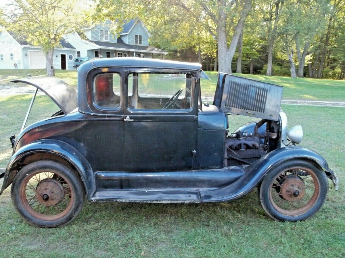 1929 Black Ford Model A Coupe