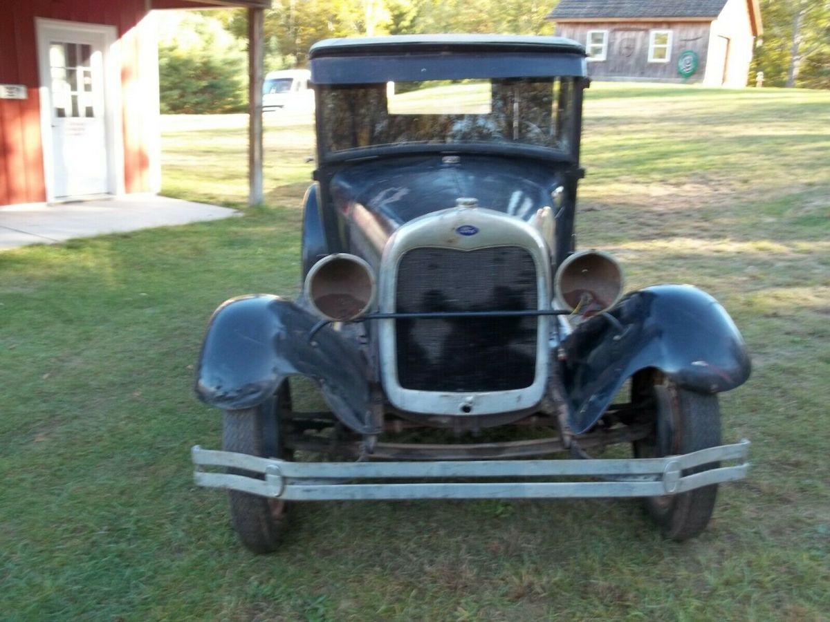 1929 Black Ford Model A Coupe
