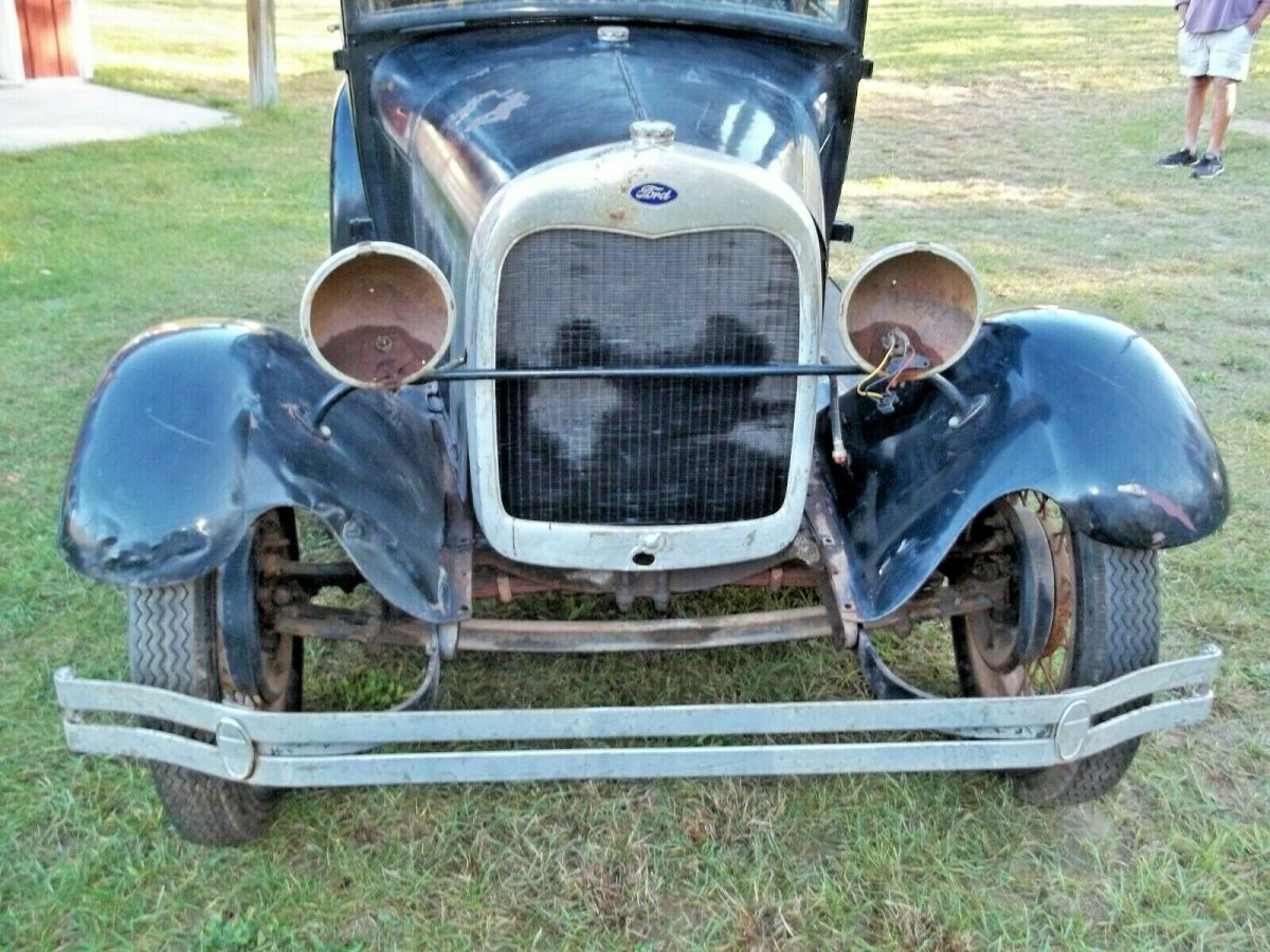 1929 Black Ford Model A Coupe