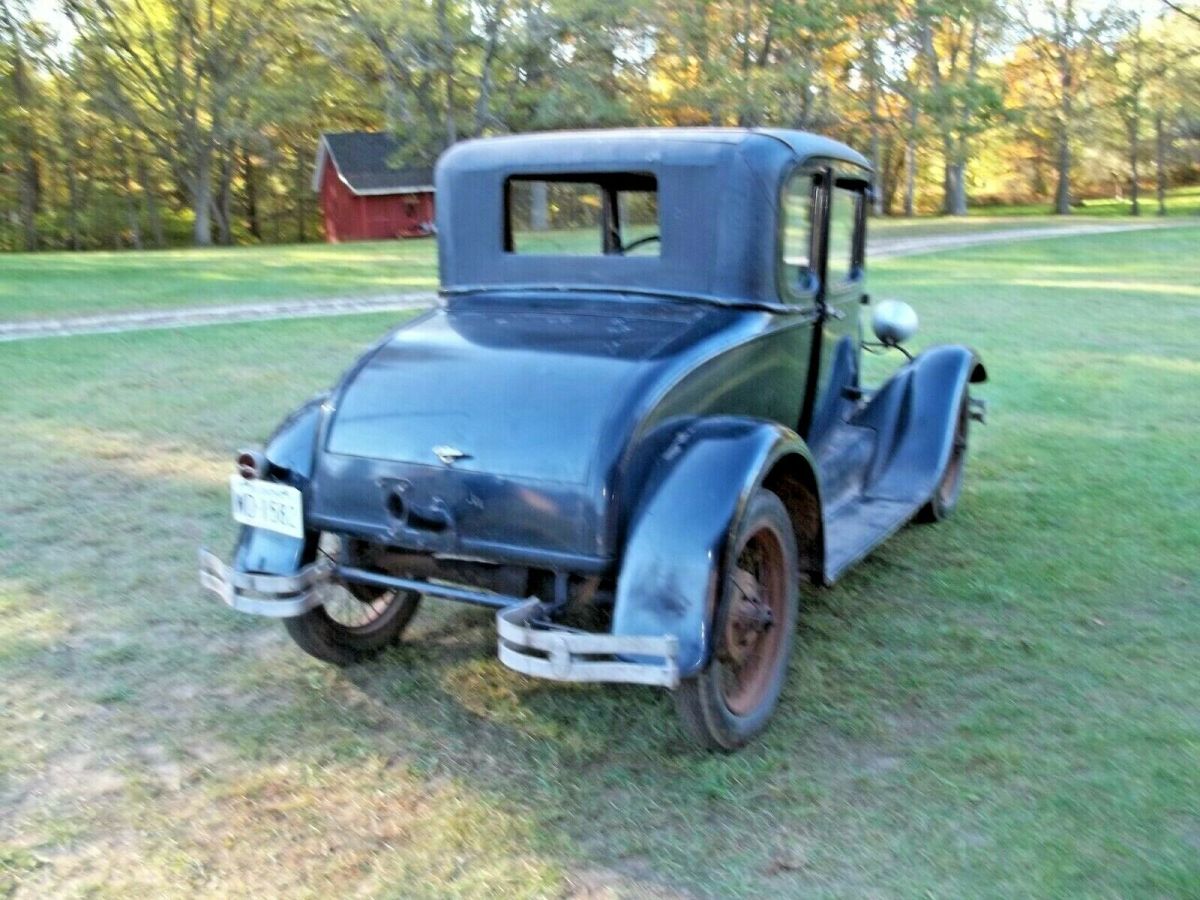 1929 Black Ford Model A Coupe