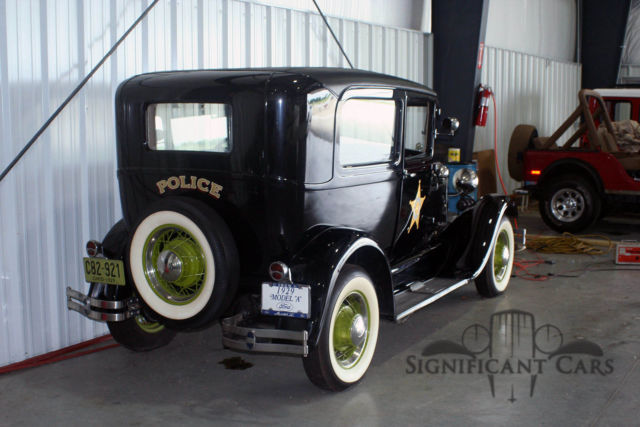 1929 Black Ford Model A Sedan