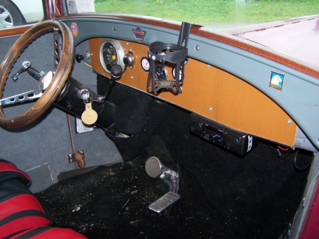 1929 Red Ford Model A 2 DR.