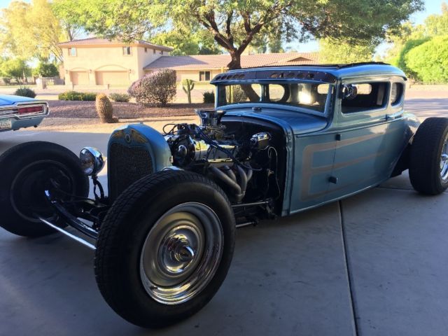 1929 Blue Ford Model A Coupe
