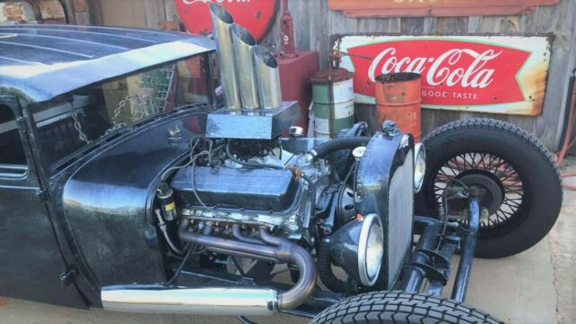 1929 Black Ford model a Coupe