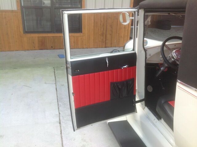 1929 White Ford Model A Coupe