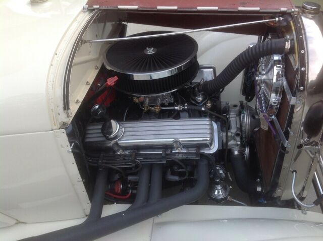 1929 White Ford Model A Coupe