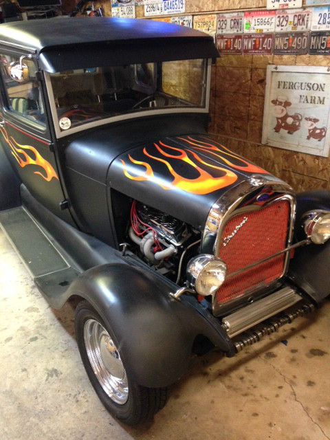 1929 Black Ford Model A Coupe