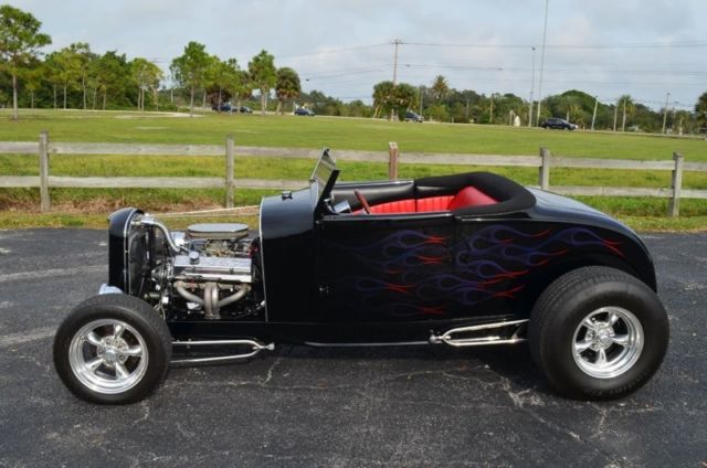 1929 Black Ford Hi Boy Roadster Convertible