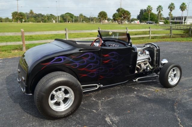 1929 Black Ford Hi Boy Roadster Convertible