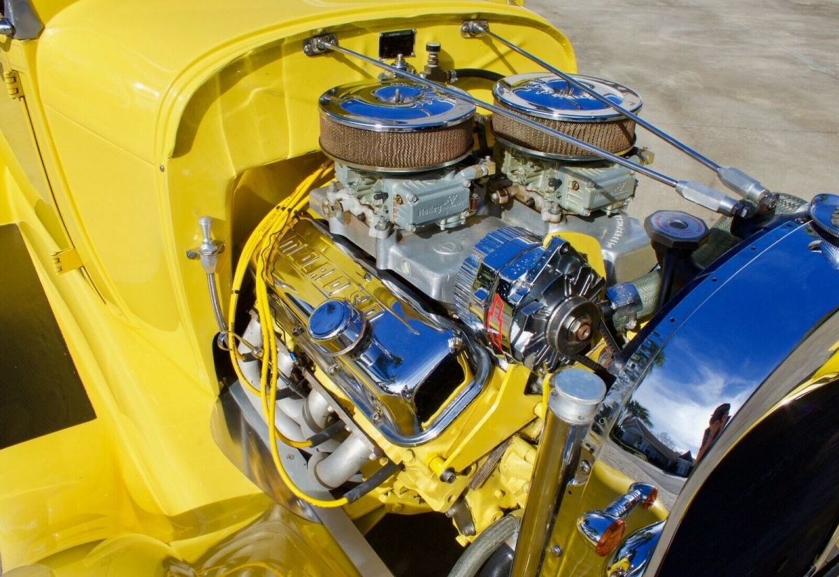 1929 Yellow Ford Model A Convertible