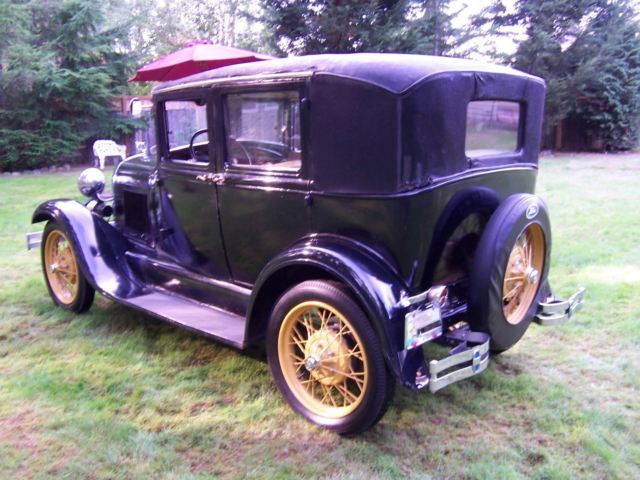 1929 Black Ford Model A Fordor