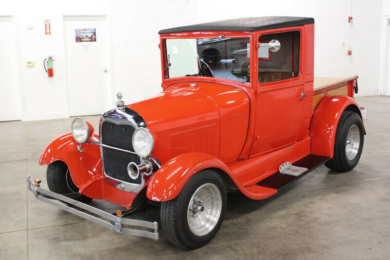 1929 Red Ford Model A Pickup